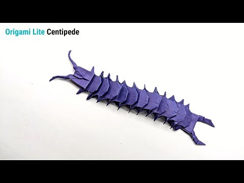 DIY Origami Centipede to Make with Detailed Instructions