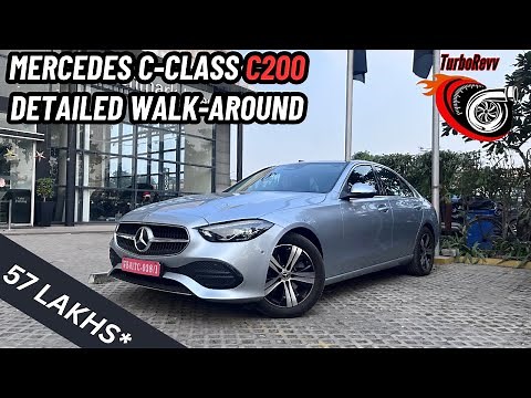 Explore the All-New 2024 Mercedes C-Class C200 - Walkaround and Features @57 Lakhs