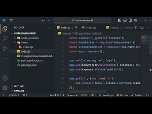 Build a Instagram API Video & Image Post Downloader in Node.js & Express Using Javascript