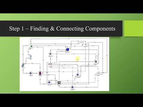 Solar cooling simulation with TRNSYS