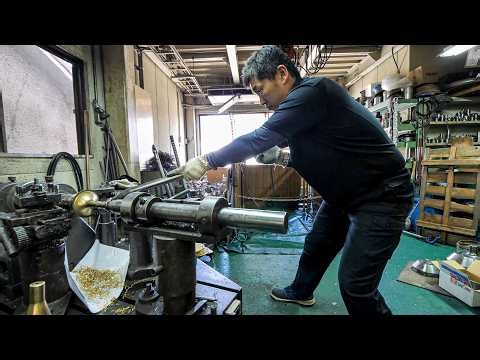 Traditional Japanese metal spinning!People pay good money for his skills— and How to Make It"