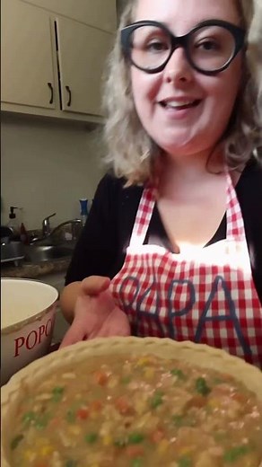 Leftover Chicken Pot Pie with Stuffing Topping | Comfort Food Dinner for Busy Nights