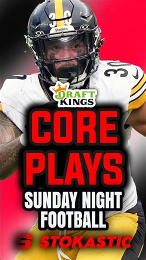 DraftKings NFL DFS Core Plays | Week 18 SNF Ravens vs Steelers