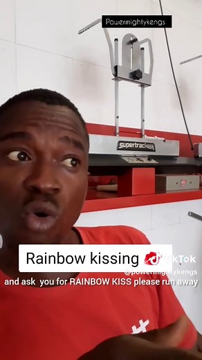 rainbow kissing #powermightykengs #kiss #rainbow