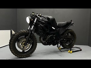 Suzuki SV650 SCRAMBLER - full build timelapse