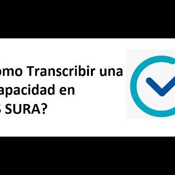 Cómo transcibir una incapacidad en EPS SURA
