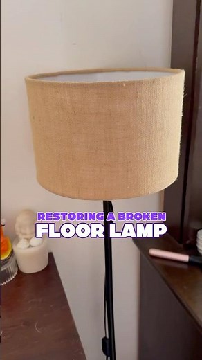 How to Fix a Broken Lamp Base with Resin | Aesthetic DIY Lamp Makeover