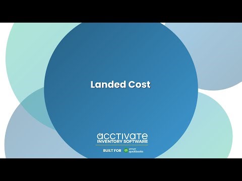 Calculating Landed Cost with Acctivate