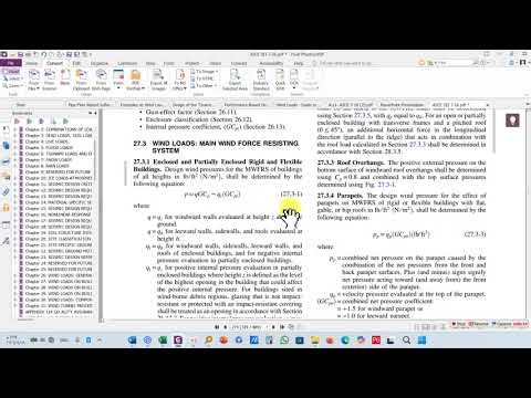 3. حساب أحمال الرياح على المنشآت المعدنية حسب الكود الأمريكي ASCE 7-16