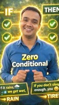 👉 Zero Conditional Made Super Easy 😎 | Learn Fast! 👉If + Then = Zero Conditional ✅ #english