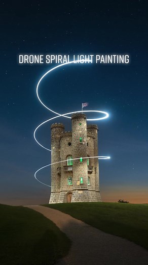 Create Stunning Drone Spiral Light Painting Photography