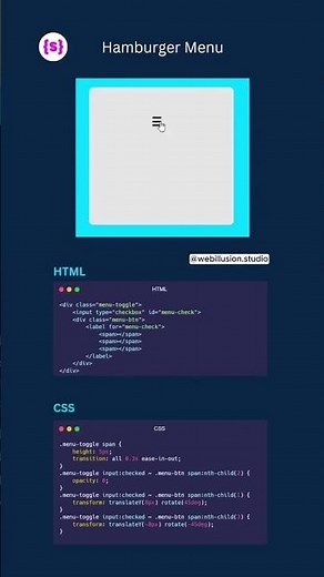 Menu Hamburguesa con HTML y CSS 🔥🔥🔥🔥