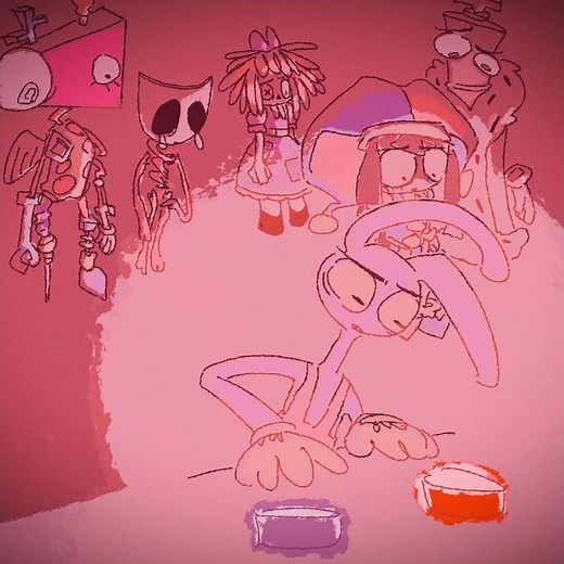 #theamazingdigitalcircus #tadc #glitch #fanart #drawing #art #artwork #red #blue #button #doodle