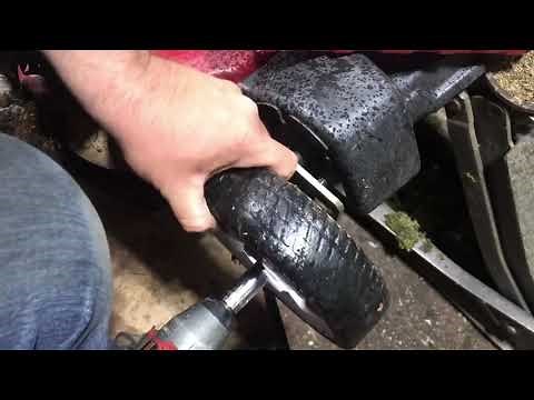 Removing Tires and Front Axle From Toro Timemaster