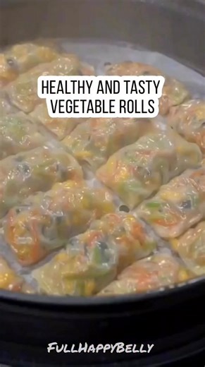 Tasty healthy Chinese steamed veggie and egg rolls recipe #breakfast #snack #steamedfood #chinesefood #chinesecuisine #chinesefoodlover #vlog #food #foodlover #foodie #foodblogger #yummyfood #tastyfood #comfortfood #homemadefood #homecooking #homecooked #cooking #cookingvideos #cookingtime #cookingreels #cookingathome #easyrecipe #recipes #recipe #fullhappybelly | Fullhappybelly