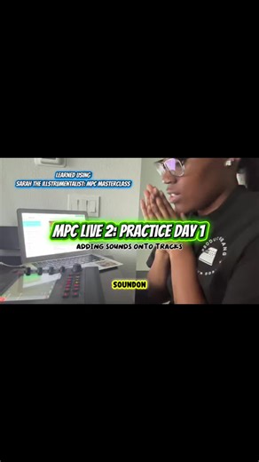 MPC Live 2 practice day 1! My goal is to become proficient at this and it starts with basic exercises. Never owned/worked on an MPC before so this is all new to me and I’m LOVING it. The workflow is smooth & I’m picking it up pretty fast. AND I don’t have to be stuck in the room anymore! 👏🏾 I’m learning so much from Sarah’s MPC Masterclass. I HIGHLY recommend it. Thank you Sarah!! @Sarah, The Illstrumentalist @Akai Professional 👕: link in bio #musicproducer #mpclive2 #akai #akaimpclive #produ