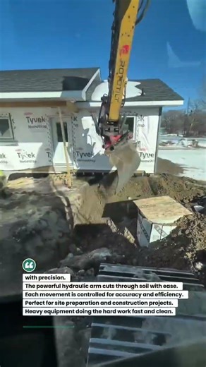 Excavator Digging Foundation Fast! #construction #excavator #heavyequipment