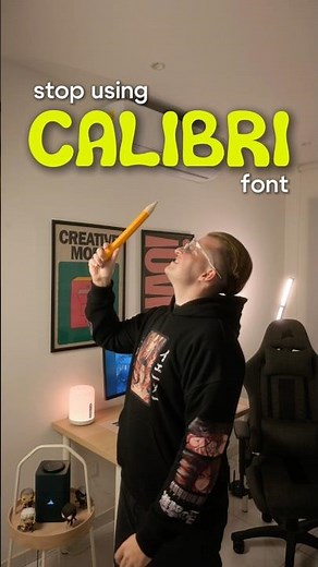 Stop using «Calibri» font🙅‍♂️ #fonts #font #graphicdesign #webdesign