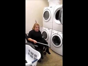 How to use a stackable washer and dryer from a wheelchair