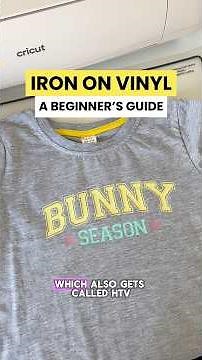 Iron On Vinyl: A Beginner’s Guide for Cricut newbies