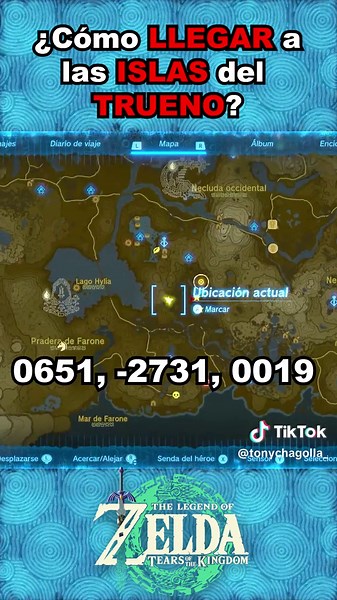 ¿Cómo LLEGAR a las ISLAS DEL TRUENO? #zelda #zeldatearsofthekingdom #gaming