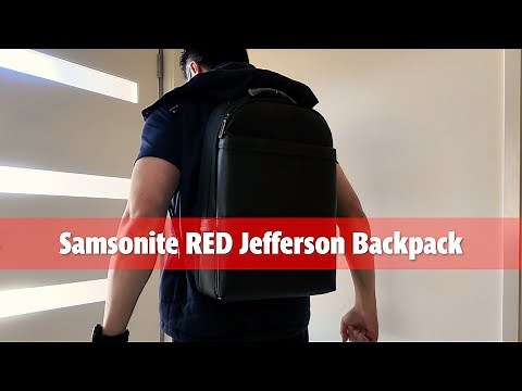 Samsonite Red Jefferson Backpack | Unboxing & Packing It Up with Stuff