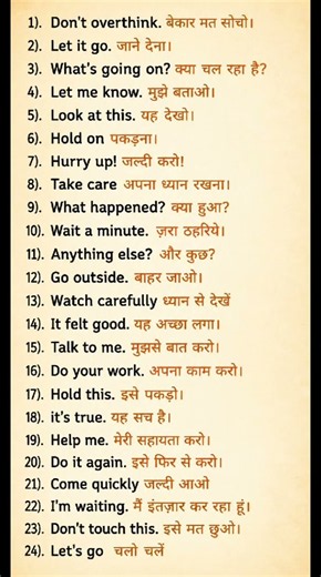 learn english hindi words meaning