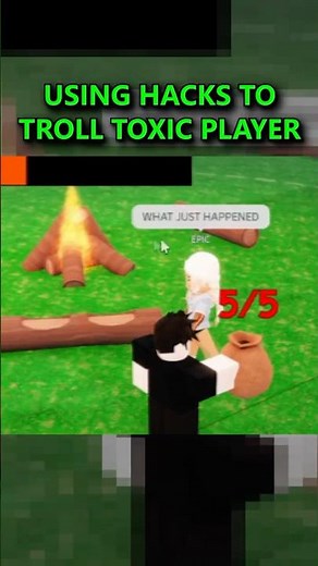 TROLLING TOXIC PLAYER with HACKS in 99 Nights in the Forest Script #roblox