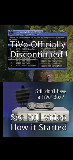 TiVo Discontinued - End of an Era!
