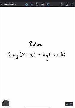 Solving A Logarithmic Equation | A Level Maths Revision #maths #alevel #logarithms #equations #solve
