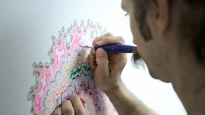 Psychedelic Molecular Paintings