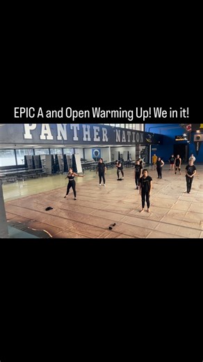 EPIC A and Open warming up! We in it! Team and staff are excited to showcase our 2026 productions at premiere in 2 weeks! #wgi #ffcc #colorguard #winterguard #epic #performance #dance #band #flag #spins | EPIC WinterGuard- Endeavor Performance Indoor Company