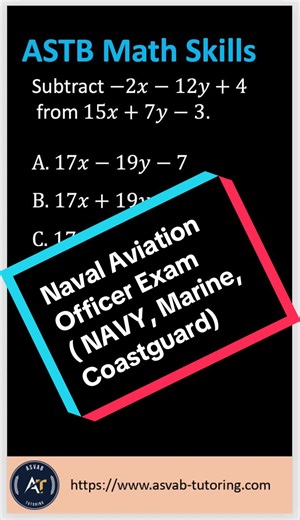 Naval Aviation Officer Candidate test ( ASTB) Math skills #navy #navalaviation #navyofficerexamm