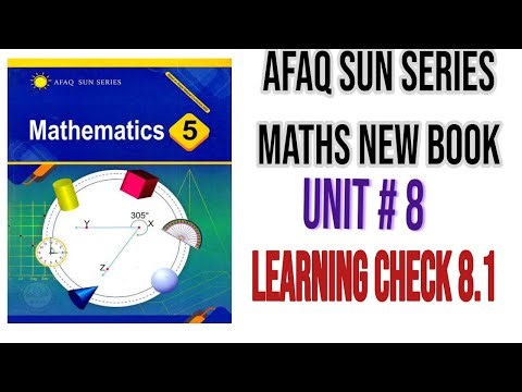 Afaq Sun Series Maths Class 5 Unit 8 Perimeter and Area||Learning Check 8.1||Maths Tactics Academy