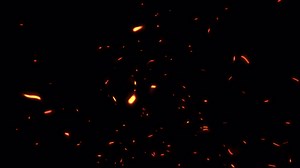 Loop flow glow fire particles animation abstract background