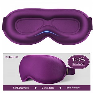 3D Weighted Eye Mask for Sleep | 100% Blackout | Sleep mask for your eyes | Adults Women & Men | Purple - Walmart.com