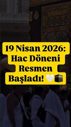 19 Nisan 2026: Hac Başladı! Kâbe’de Büyük Buluşma 🤍🕋 #hajj2026 #hajj #hac2026 #hac #kaba #kaaba