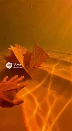 Swimming through nacho cheese ocean #ai