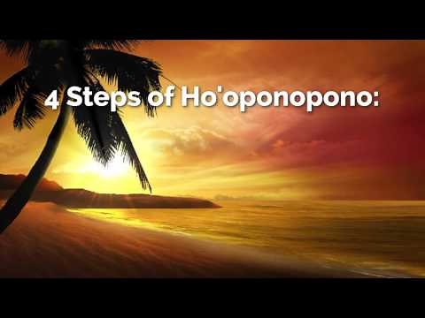 4 Steps of Ho'oponopono