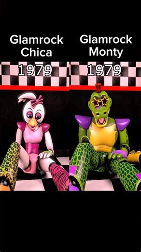 Glamrock Chica VS Glamrock Monty over the years