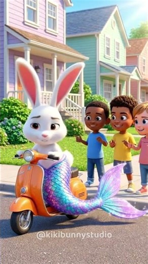 Cute Bunny Discovers a Mermaid Tail 🌈🧜‍♀️✨ | Cute Animated Short