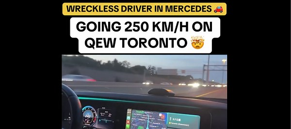 OPP investigating after video posted of 'maniac' going near 250 km/h on QEW