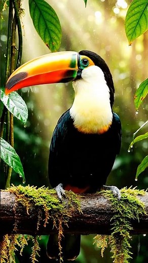 Stunning Toucan in Rainforest | Ultra-Realistic 4K Wildlife Video