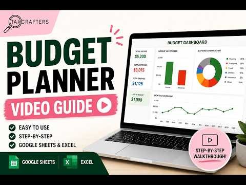Budget Planner Tutorial | Complete Google Sheets & Excel Walkthrough & Setup