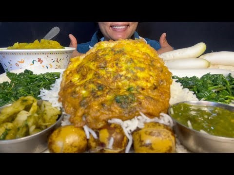 Mix khana shet nepali thali local onda sanga hariyo sabjee