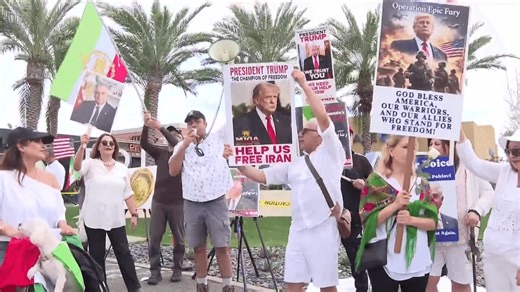 Locals celebrate attack on Iran