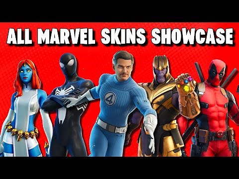 ALL Marvel Skins in Fortnite Showcase! (All Seasons 2019-2025 Full Showcase)