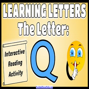 Kindergarten Reading Activity Alphabet Letter Q    Digital Resource