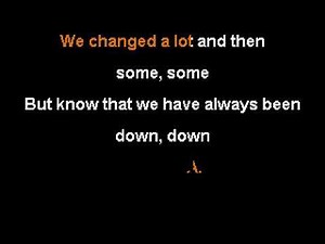 311 - Down karaoke