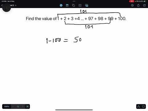 How to Add 1 to 100 Quickly!
